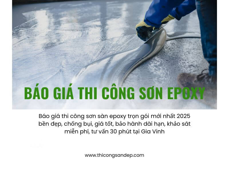 Báo giá thi công sơn sàn epoxy trọn gói giá rẻ mới nhất