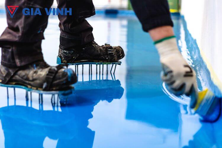 Dịch vụ thi công sơn sàn epoxy tự san phẳng giá rẻ ha10