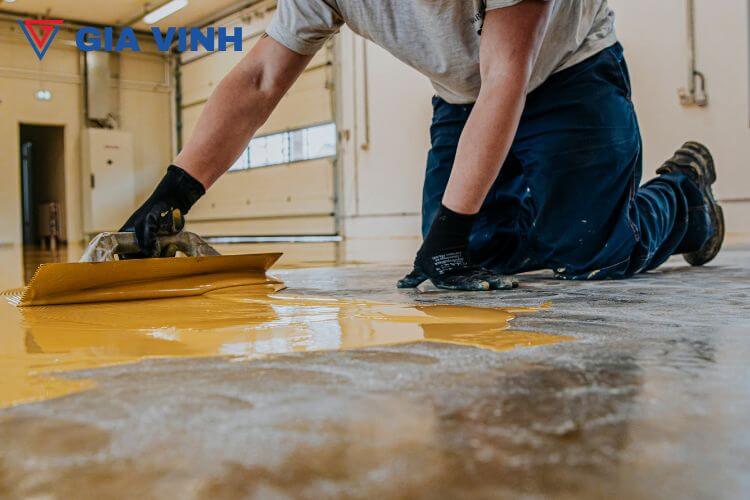 Dịch vụ thi công sơn sàn epoxy tự san phẳng giá rẻ ha8