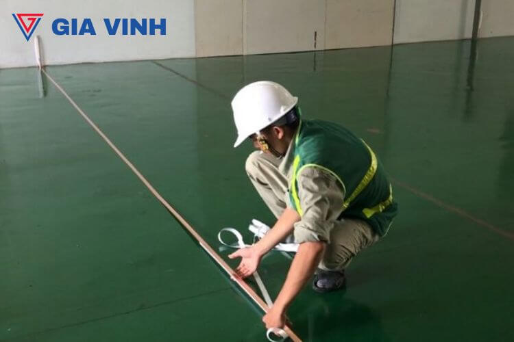 Thi công sơn epoxy chống tĩnh điện – an toàn thiết bị – chuẩn iso ha8