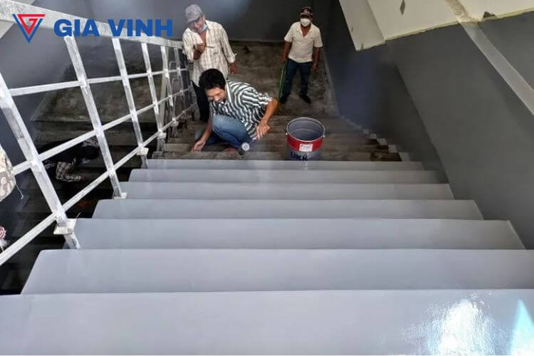 Thi công sơn epoxy chống trơn trượt uy tín, chuyên nghiệp, giá rẻ ha10