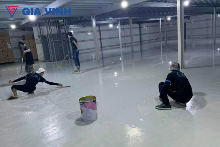 Thi công sơn epoxy kháng hóa chất an toàn, giá rẻ ha11