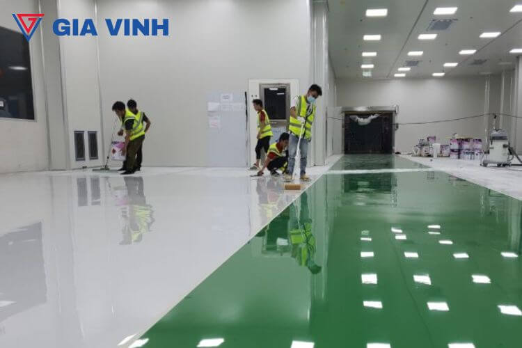 Thi công sơn epoxy kháng hóa chất an toàn, giá rẻ ha8