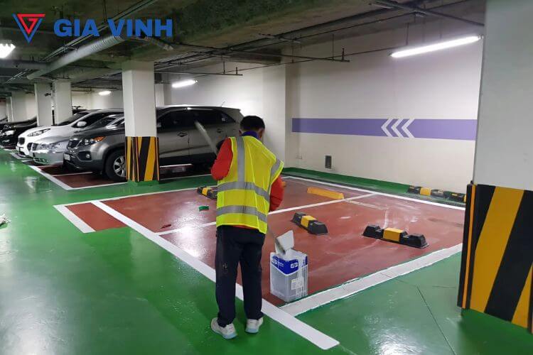Thi công sơn epoxy tầng hầm chuyên nghiệp, bền đẹp, giá rẻ ha10