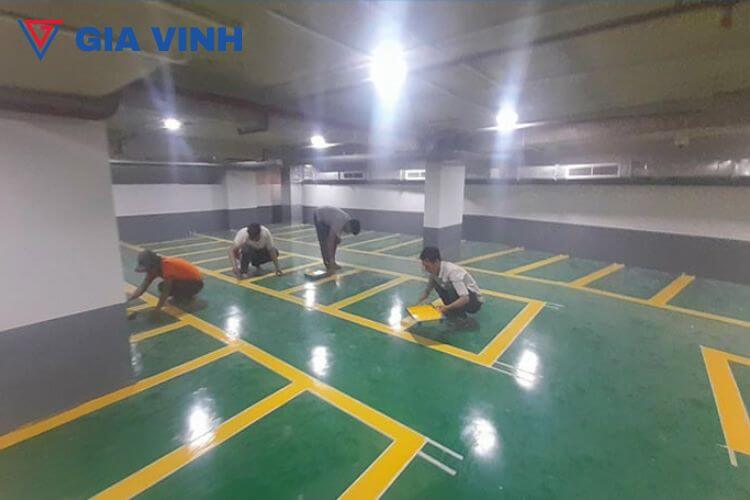 Thi công sơn epoxy tầng hầm chuyên nghiệp, bền đẹp, giá rẻ ha8
