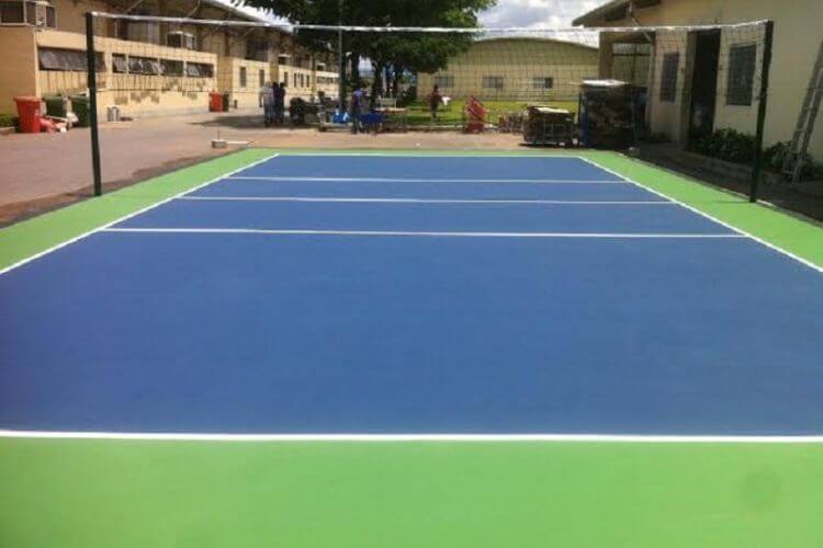 Thi công sân bóng chuyền