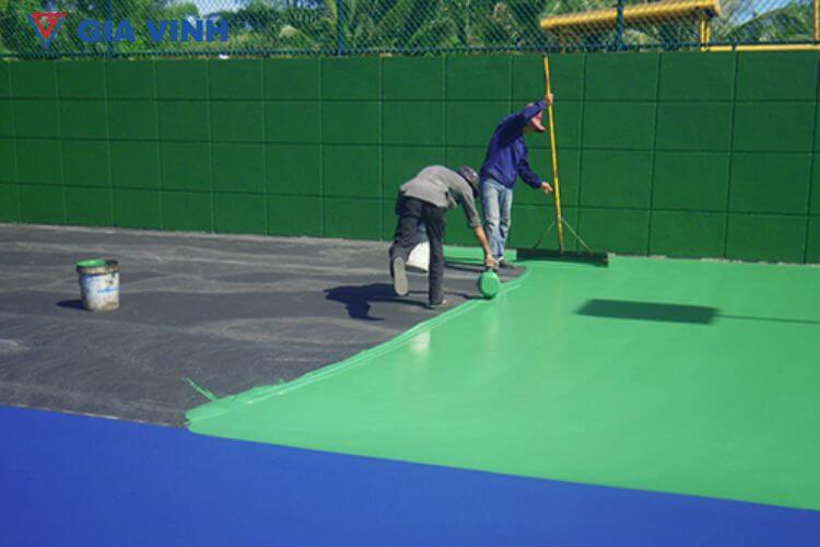 Thi công sân tennis đạt chuẩn ha6