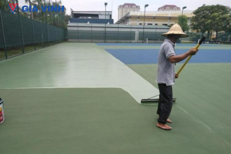 Thi công sân tennis đạt chuẩn ha7