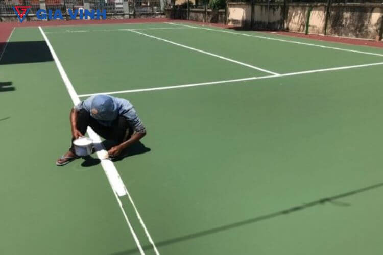 Thi công sân tennis đạt chuẩn ha8
